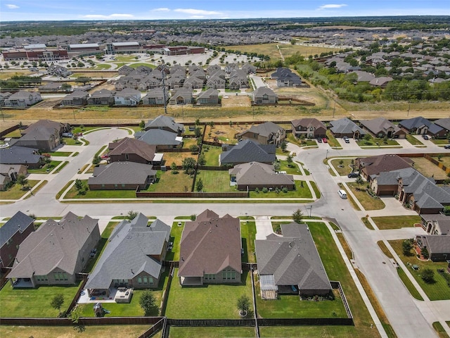 aerial view featuring a residential view