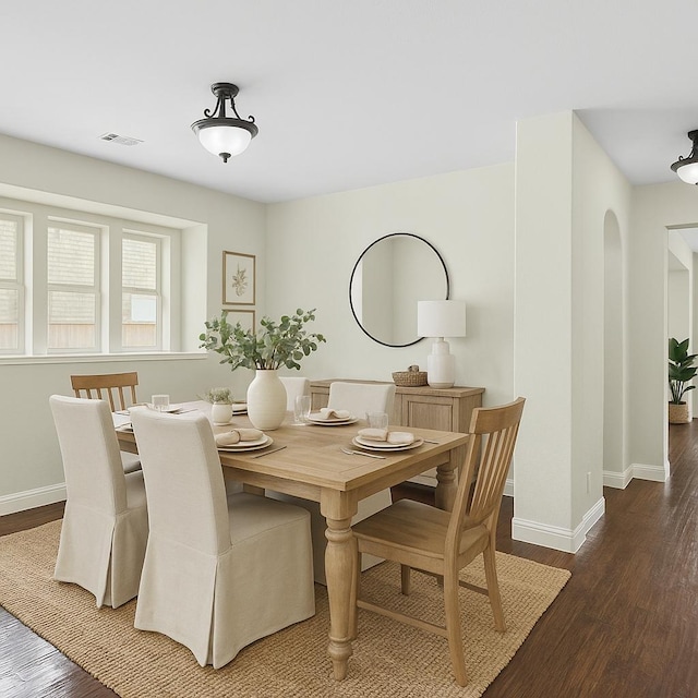 1005 Middleton St, Forney, TX 75126 - dining area featuring baseboards and wood finished floors