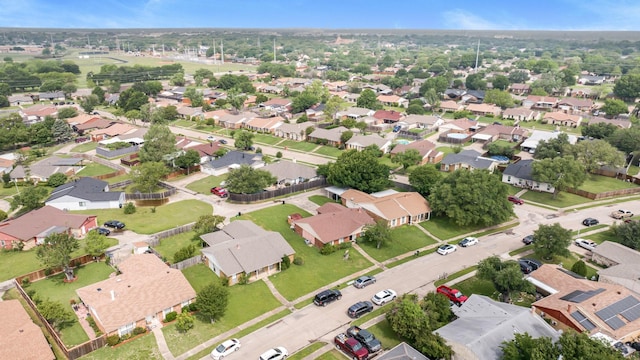 bird's eye view featuring a residential view