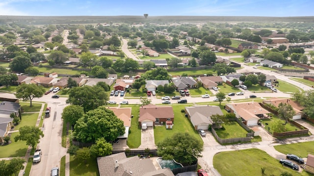 aerial view featuring a residential view