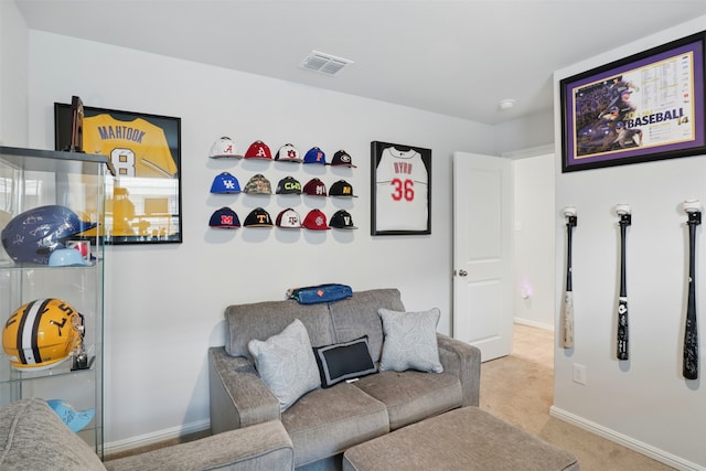 3613 Ridgeway Ln, Denton, TX 76226 - living area with carpet flooring and baseboards