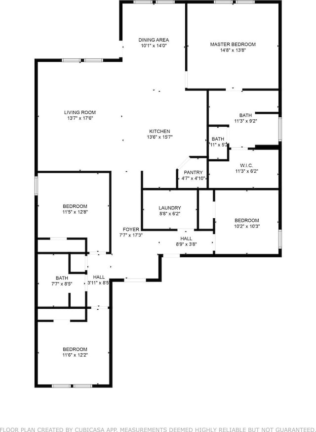 3613 Ridgeway Ln, Denton, TX 76226 - floor plan / room layout