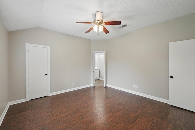 6317 N Park Dr, Watauga, TX 76148 - spare room featuring visible vents, a ceiling fan, baseboards, and wood finished floors