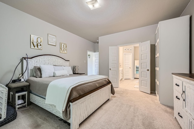 7520 Gangway Dr, Fort Worth, TX 76179 - bedroom with a textured ceiling and light carpet