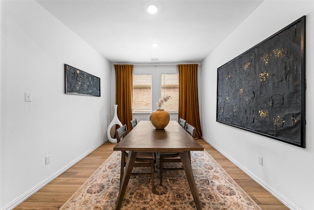 859 Sitwell Dr, Fate, TX 75087 - dining area featuring light wood-style floors, recessed lighting, and baseboards