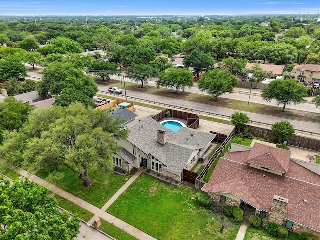 bird's eye view featuring a residential view
