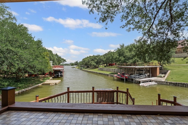 2311 Cedar Cir, Granbury, TX 76048 - dock area with a water view
