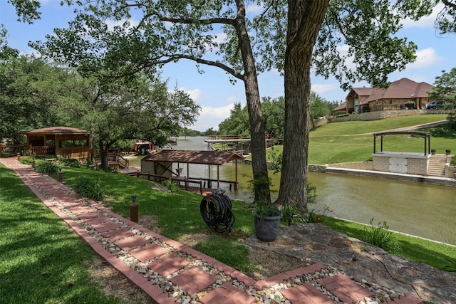 2311 Cedar Cir, Granbury, TX 76048 - view of grassy yard featuring a gazebo