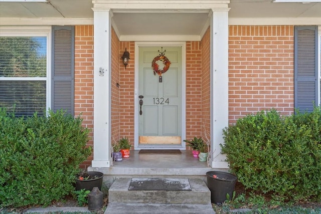 1324 Sunset St, Waco, TX 76710 - entrance to property featuring covered porch and brick siding