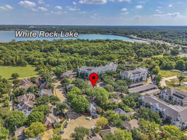 2630 Lakeforest Ct, Dallas, TX 75214 - aerial view of a nearby body of water and a forest