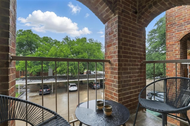 view of balcony