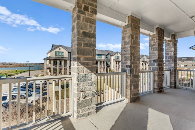 balcony featuring a residential view