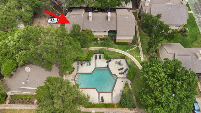 birds eye view of property