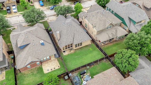 drone / aerial view featuring a residential view