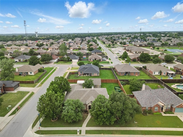 bird's eye view featuring a residential view