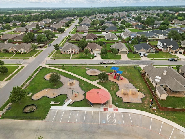 aerial view featuring a residential view