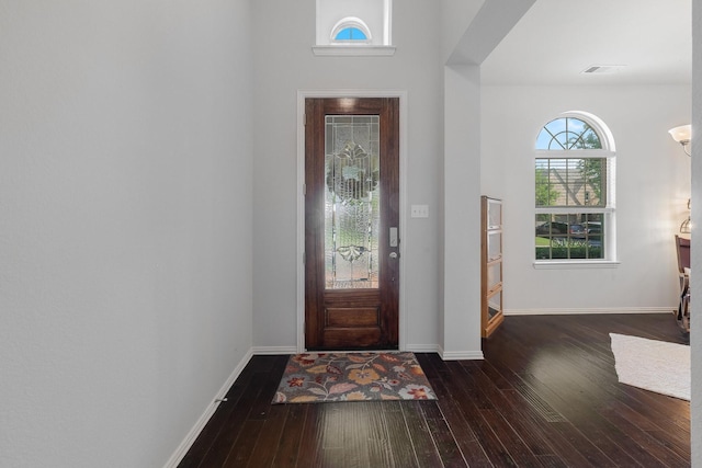 2308 Patriot Dr, Melissa, TX 75454 - foyer entrance with wood-type flooring, baseboards, and visible vents