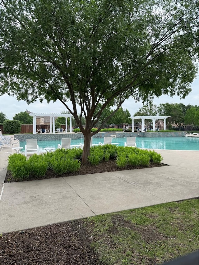 2308 Patriot Dr, Melissa, TX 75454 - community pool with a pergola