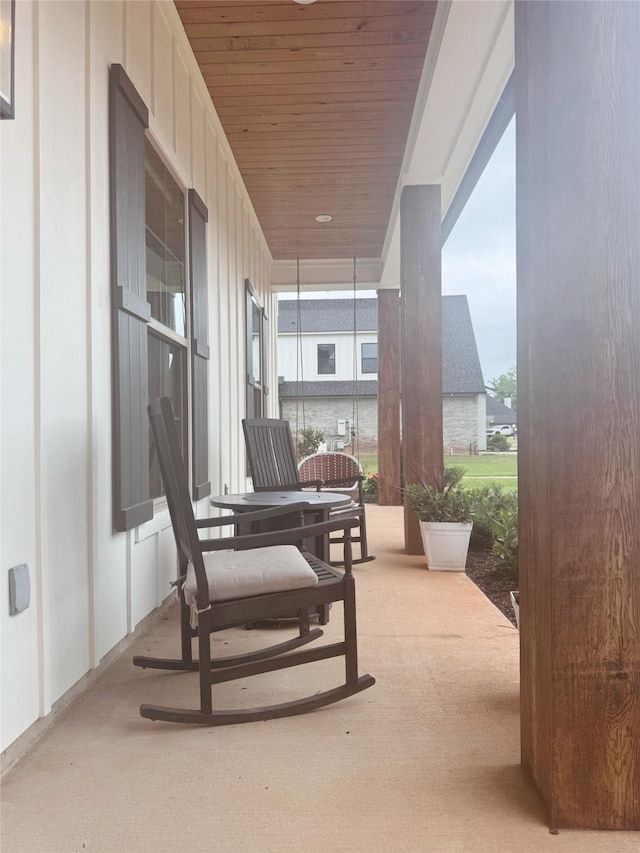 exterior space featuring a porch