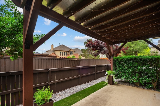 view of patio / terrace featuring a fenced backyard