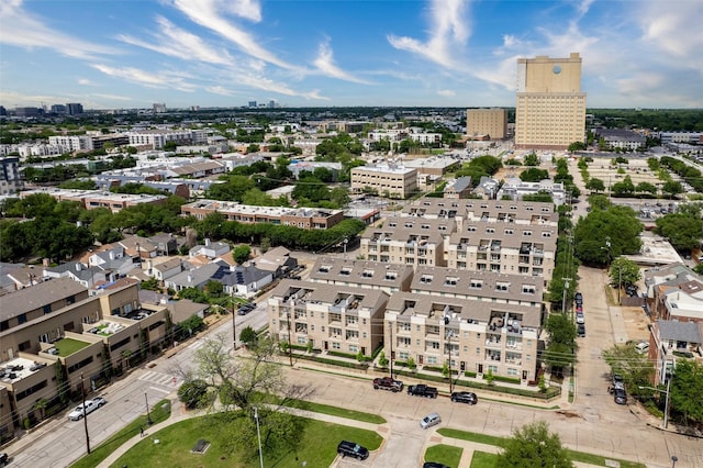 birds eye view of property featuring a view of city