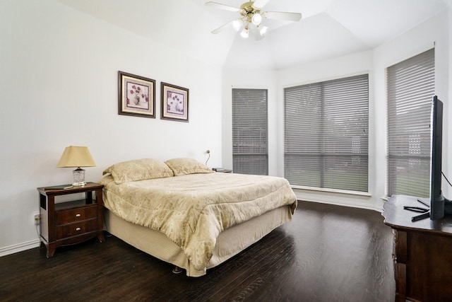 5624 Big River Dr, The Colony, TX 75056 - bedroom with ceiling fan, baseboards, and wood finished floors