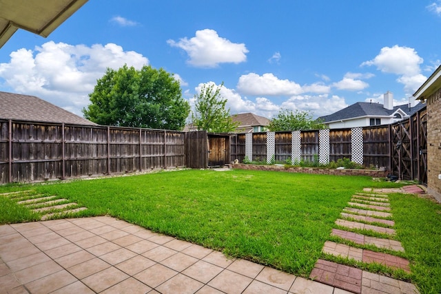 5624 Big River Dr, The Colony, TX 75056 - view of yard featuring a patio area and a fenced backyard