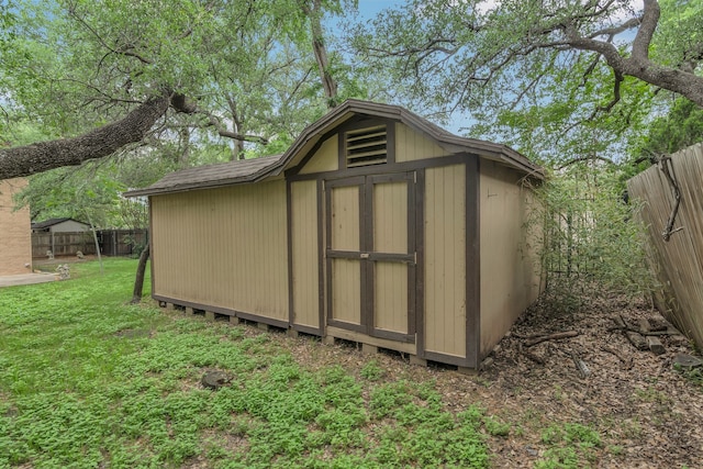 7804 Skylake Dr, Fort Worth, TX 76179 - view of shed with a fenced backyard