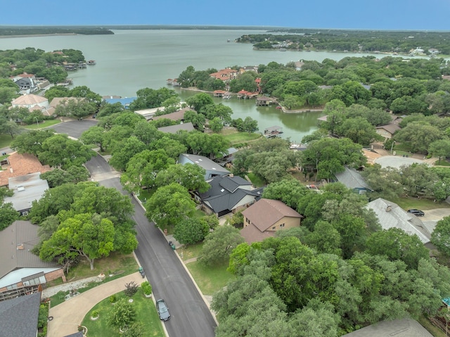 7804 Skylake Dr, Fort Worth, TX 76179 - birds eye view of property featuring a water view and a residential view