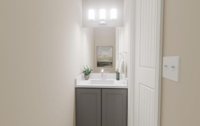 bathroom with vanity