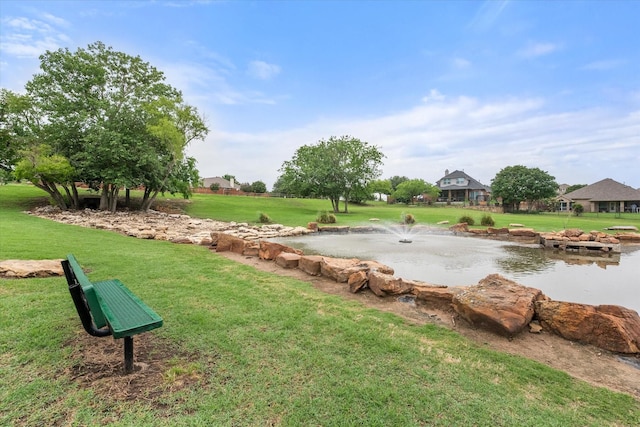 5717 Piedra Dr, Fort Worth, TX 76179 - view of community with a yard and a water view
