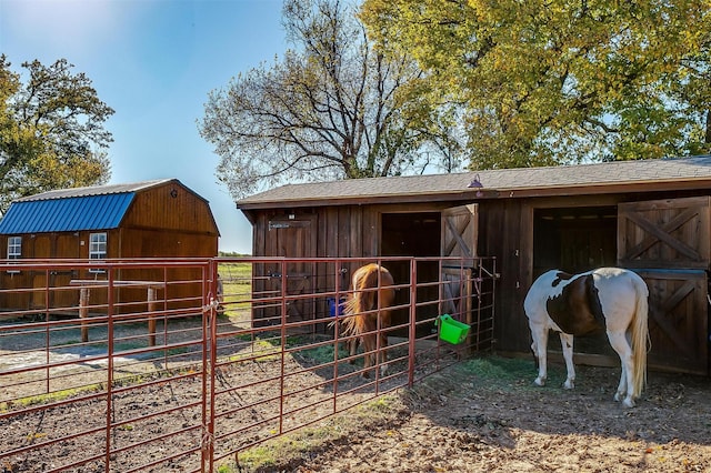 view of stable