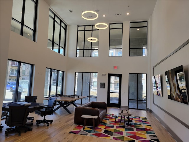 common area featuring visible vents