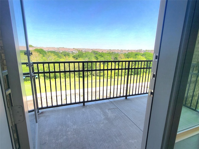 balcony featuring a residential view