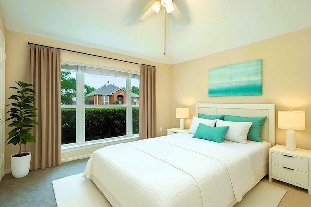 2309 Micarta Dr, Plano, TX 75025 - carpeted bedroom with a ceiling fan