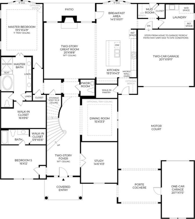 1110 Holford Dr, Frisco, TX 75036 - floor plan