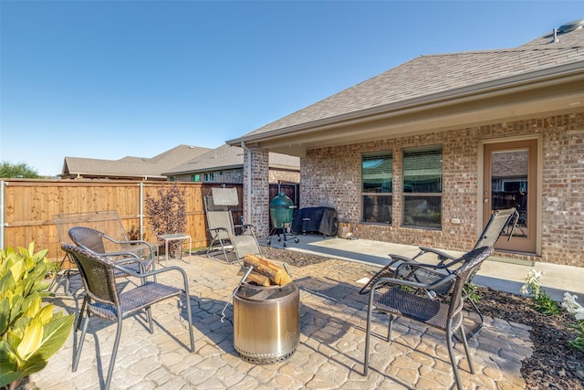439 Tommie Lillian Ln, Celina, TX 75009 - view of patio featuring fence