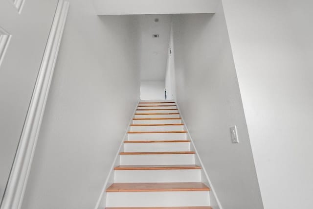 view of stairway