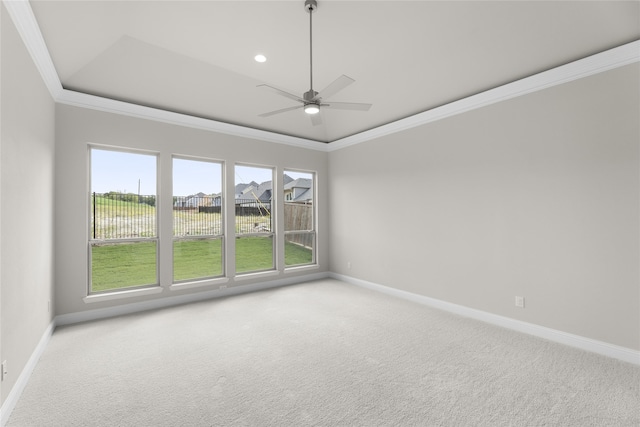 4524 Sky Harbor Dr, Rockwall, TX 75087 - spare room with carpet floors, ornamental molding, and baseboards