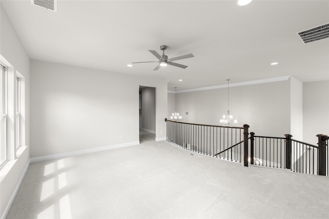 4524 Sky Harbor Dr, Rockwall, TX 75087 - empty room with visible vents, recessed lighting, and carpet floors