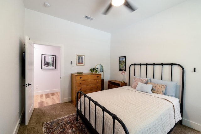 12472 Jack Pine Ct, Frisco, TX 75035 - carpeted bedroom with baseboards and a ceiling fan