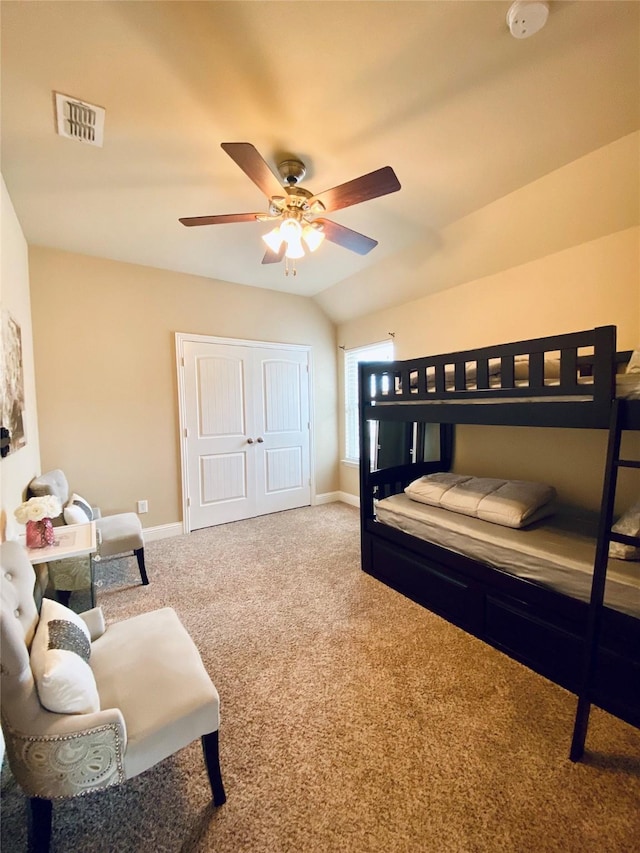 3724 Estates Way, Mckinney, TX 75072 - carpeted bedroom with visible vents, a ceiling fan, and baseboards