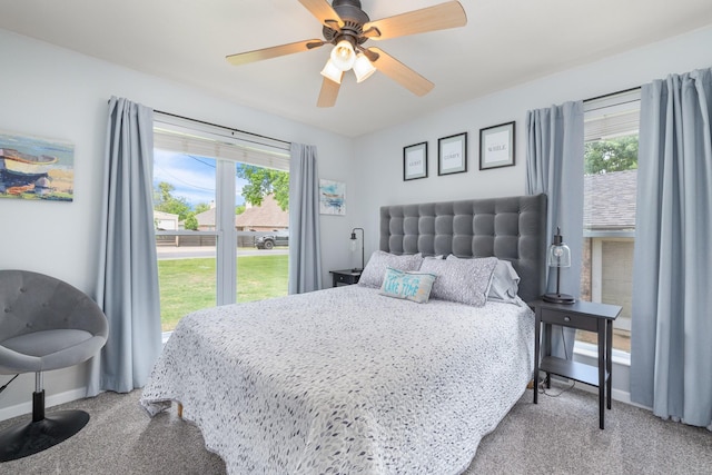 231 Granada Calle St, Granbury, TX 76049 - bedroom featuring multiple windows, light carpet, and baseboards
