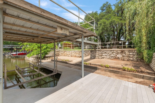 231 Granada Calle St, Granbury, TX 76049 - dock with boat lift and a water view