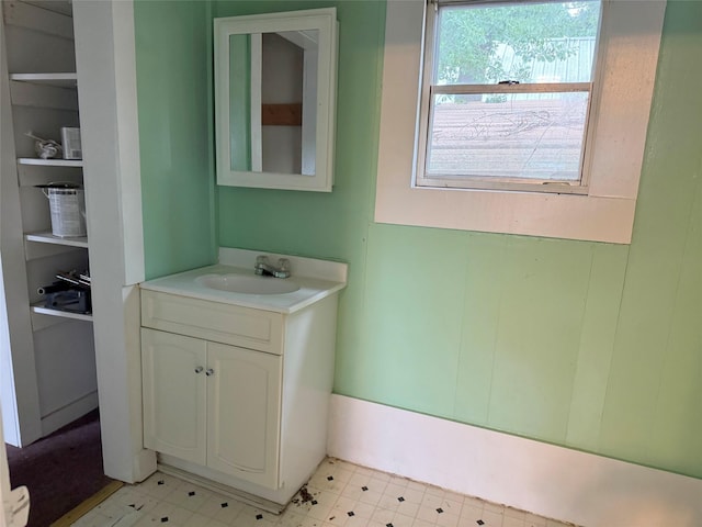 bathroom featuring vanity