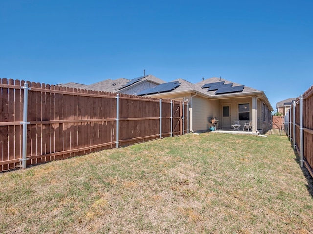 2913 Meadowlands Dr, Forney, TX 75126 - view of yard with a fenced backyard and a patio