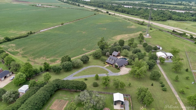 1860 Leonard Rd, Shreveport, LA 71115 - aerial view of property's location with rural landscape and agricultural land