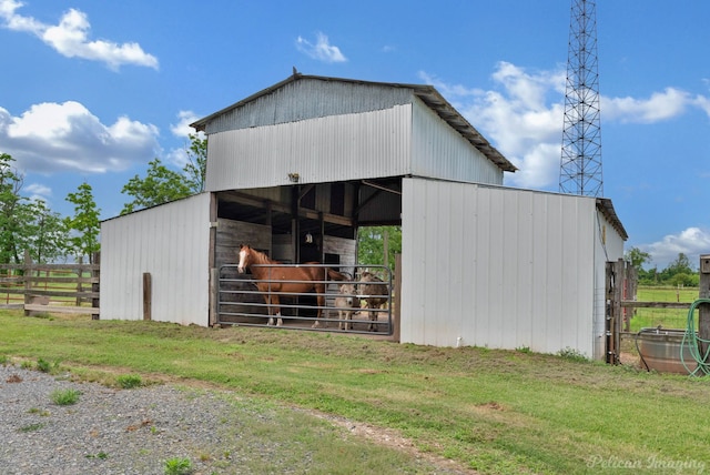 view of outbuilding featuring an exterior structure and an outdoor structure