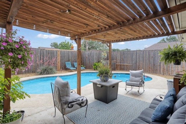 2231 E Peters Colony Rd, Carrollton, TX 75007 - view of pool with a fenced backyard and a patio
