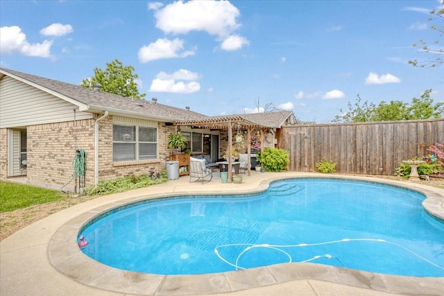 2231 E Peters Colony Rd, Carrollton, TX 75007 - view of pool with a fenced backyard and a patio area